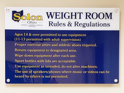 Athletic Signage Photo